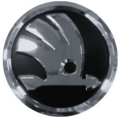 Superb III  Bonnet  Badge  Black & Chrome