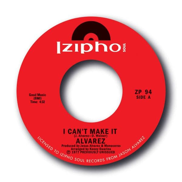 ALVAREZ - I CAN'T MAKE IT / I CAN'T STOP LOVING YOU.  1 Copy