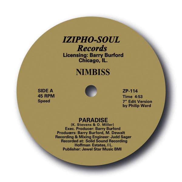 NIMBISS - PARADISE.  Sold Out