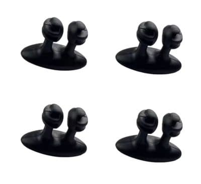 4x Car Dashboard Cable Hook Charger, Cable Management Organizer, Clamp Holder