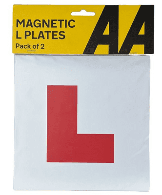 AA Magnetic L Plates for Car