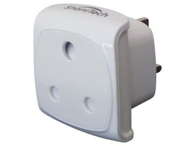 Box 50 South African Visitor to UK Earthed 3 Pin Compact Adaptor Plug Adapter