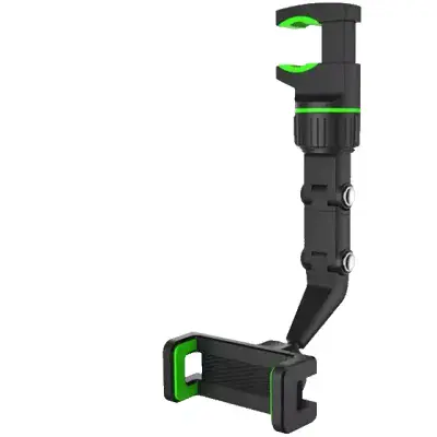 Rearview Mirror Clamp Mobile Phone Holder 360° Rotating