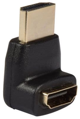 Right Angle HDMI Adapter Plug to HDMI Socket – 90 Degree Connector Gold plated