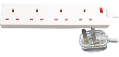 ShaniTech 4 Way 1M Travel Adaptor Extension Lead UK To Australia, New Zealand Adapter Plug