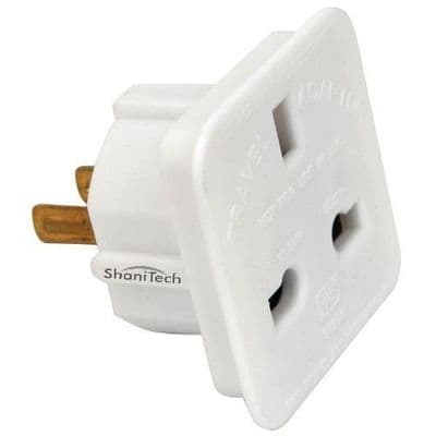 ShaniTech pack of 2 UK to US Travel Adaptor suitable for USA, Canada, Mexico, Thailand