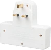 ShaniTech Surge Protected 2 Gang Way, 2 USB Ports 13A Wall Socket Adaptor Plug
