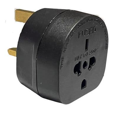 ShaniTech UK Visitor Adaptor From To Worldwide USA Europe Australia Earthed Plug