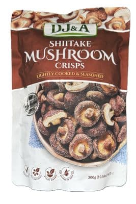 Shiitake Mushroom Crisps Lightly Cooked & Seasoned (300g)