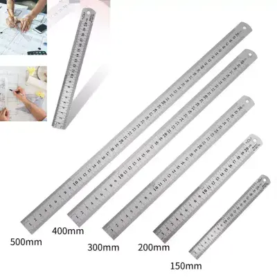 Stainless Steel Metal Engineering Straight Ruler, MM, CM, INCH 50cm 30cm 15cm