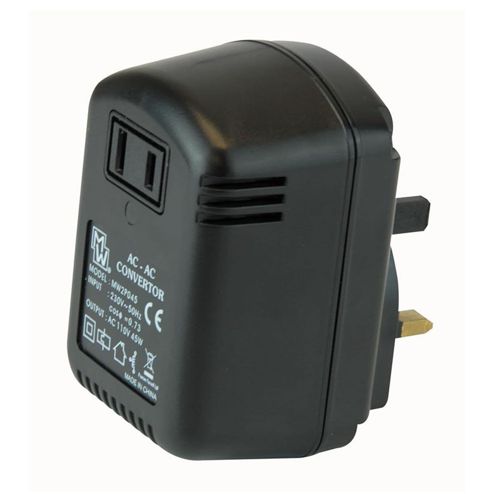 Step Down USA to UK Voltage Converter 45W
