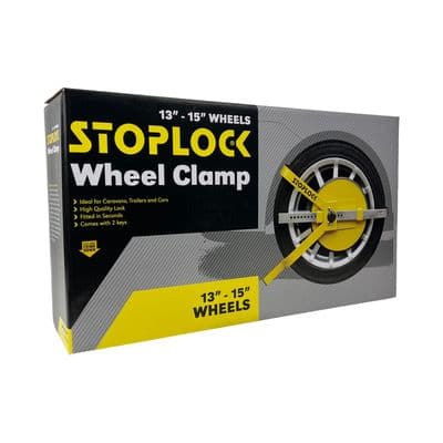 Stoplock Wheel Clamp for Car, Van, Caravans, Trailers