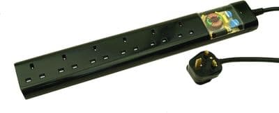 Tacima CS947 6 Way Gang Mains Conditioner Extension Lead Surge Protection