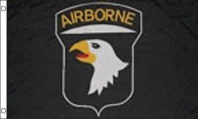101st Airbourne Black 5ft x 3ft Flag