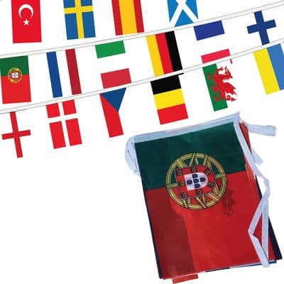 24 Euro Mixed Country Value Bunting 8m