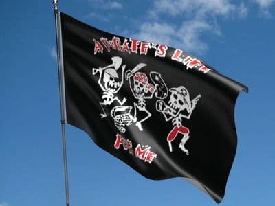 A Pirates Life Pirate Flag 5ft x 3ft