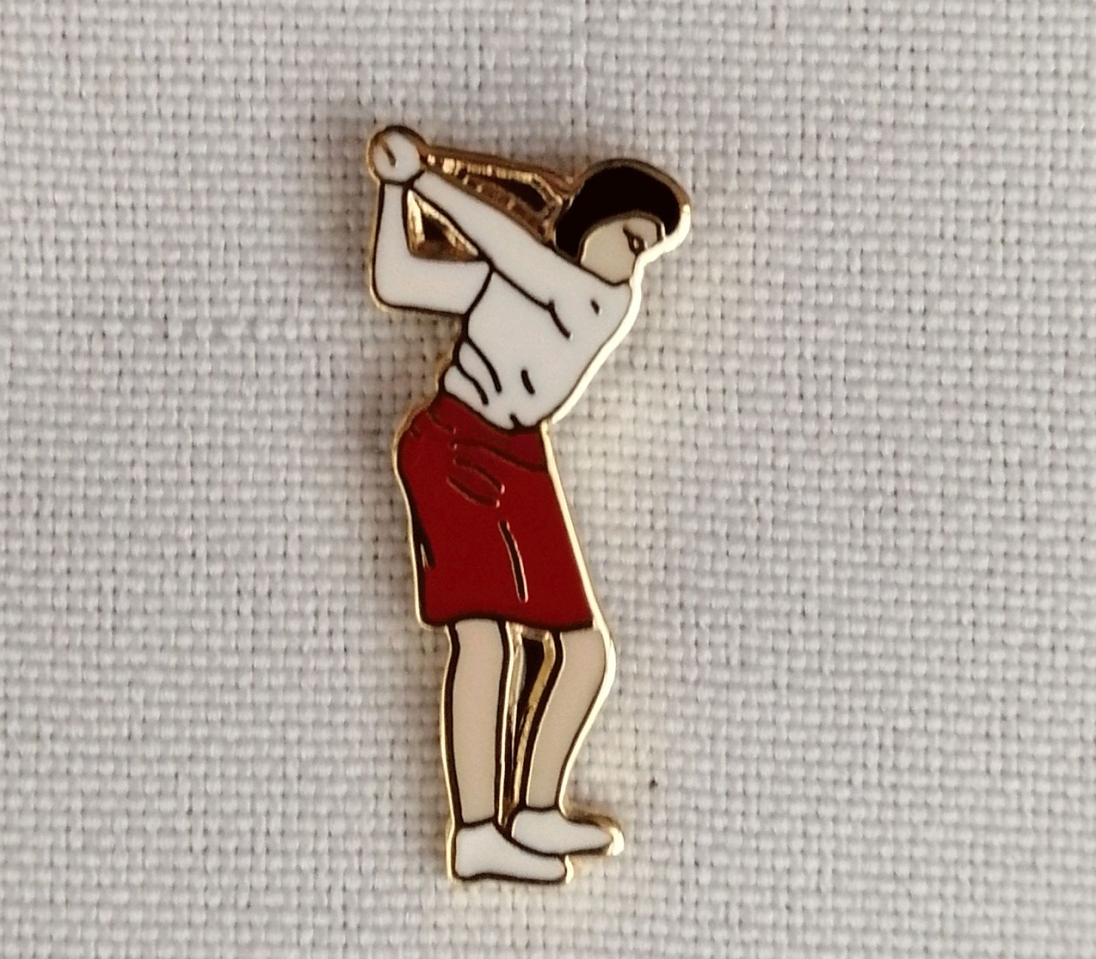 Action Golfer Lady Pin Badge | Buy Action Golfer Lady Pin Badge
