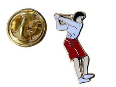 Action Golfer Lady Pin Badge
