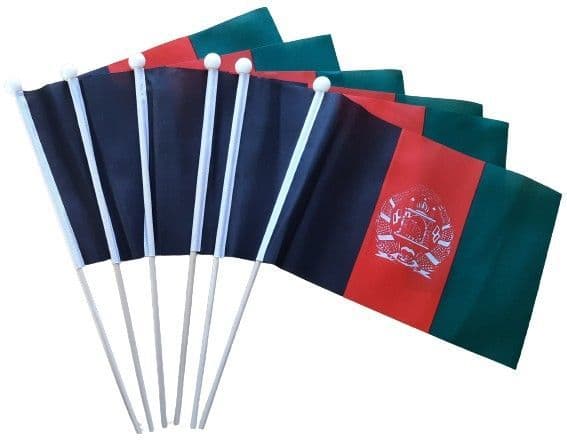 Afghanistan Pack of Hand Flags | Buy Afghanistan Pack of Hand Flags
