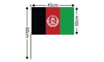 Afghanistan Large Hand Flag (18