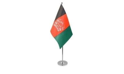 Afghanistan Satin Table Flag