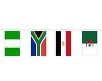 African Country Mixed Bunting 16m 53 Flags | North West Flags