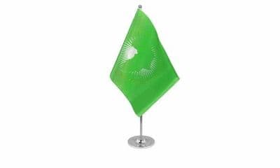 African Union Satin Table Flag