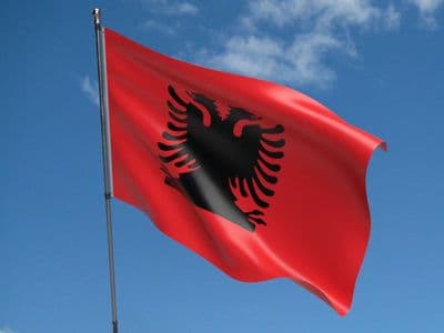 Albania 5ft x 3ft Flag
