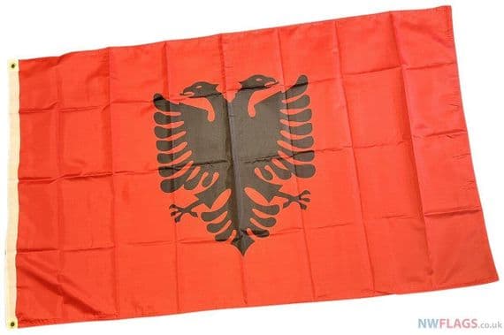 Albania Flag 5ft x 3ft | Buy Albania Value Flag | North West Flags