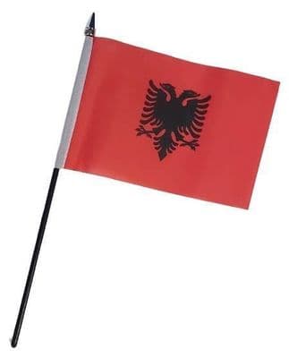 Albania Table Flag - NO BASE