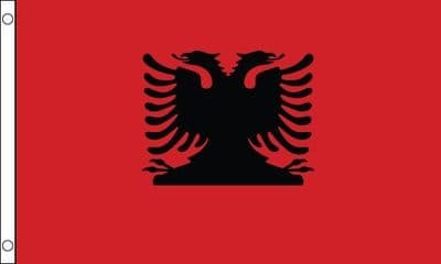 Albania VALUE Flag - 3ft x 2ft
