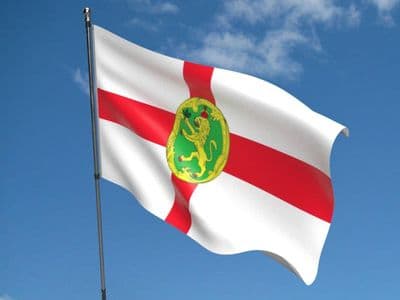 Alderney 5ft x 3ft Flag