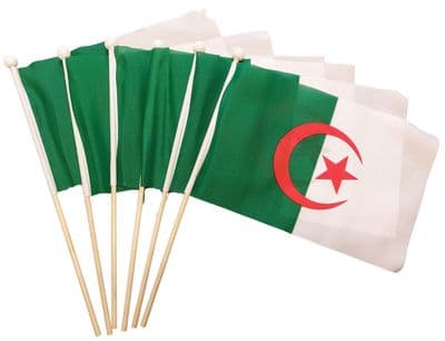 Algeria Hand Flag - 6 Pack