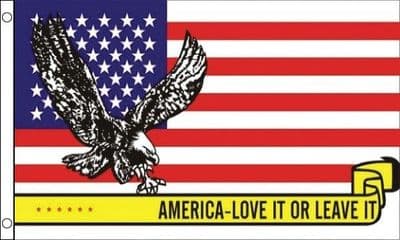 America - Love it or leave it 5ft x 3ft Flag