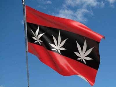 Amsterdam Marijuana Flag 5ft x 3ft