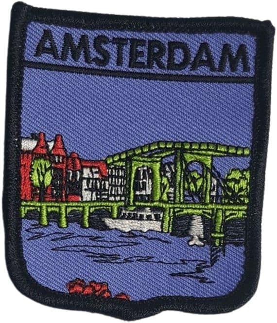 Amsterdam on Shield patch | Buy Amsterdam on Shield patch | NWFlags