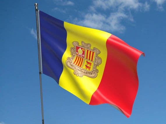 Andorra Flag 5ft x 3ft | Buy Andorra Value Flag | North West Flags