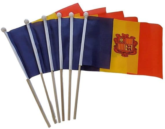 Andorra Pack of Hand Flags | Buy Andorra Pack of Hand Flags | NWFlags