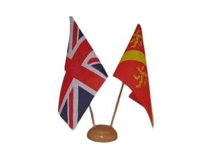 Anglesey Friendship Table Flag - Wood