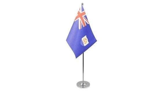 Anguilla Satin Table Flag | Buy Anguilla Satin Table Flag | NWFlags