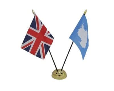 Antartica with UK Friendship Table Flag