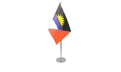 Antigua and Barbuda Table Flag - Satin