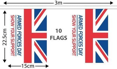 Armed Forces Day Bunting 3m