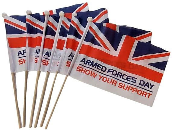 Armed Forces Day Hand Flags | Buy Armed Forces Day Pack of Hand Flags