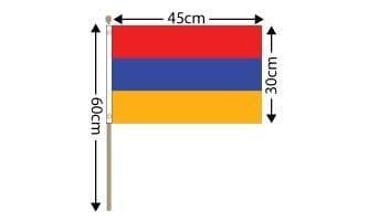 Armenia Pack of Hand Flags | Buy Armenia Pack of Large Hand Flags
