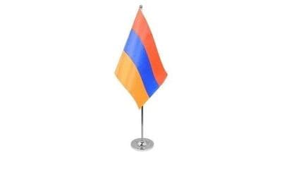 Armenia Table Flag - Satin