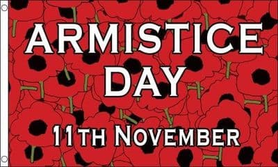 Armistice Day Flag - 5ft x 3ft | Standard Polyester