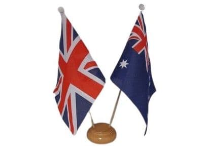 Australia Friendship Table Flag - Wood