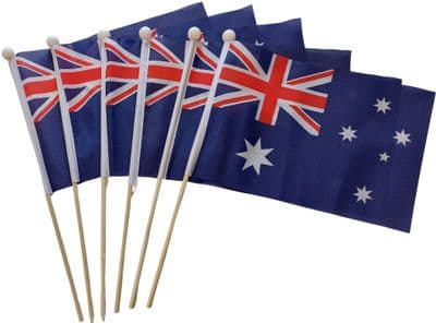 Australia Hand Flag - 6 Pack