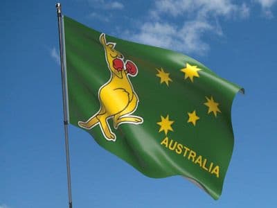 Australia Kangaroo Flag - 5ft x 3ft | Standard Polyester